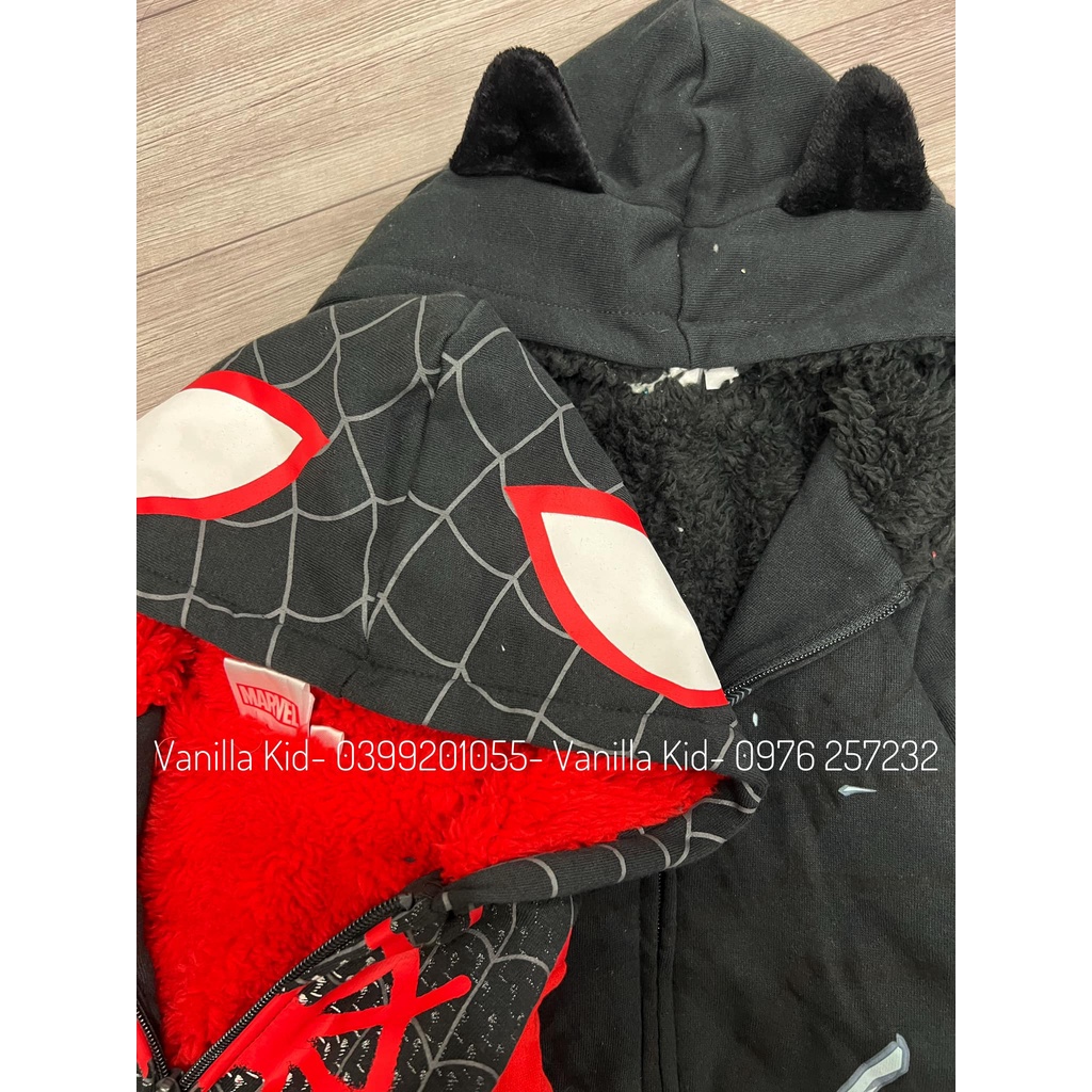 Áo khoác người nhện lót lông cừu BT