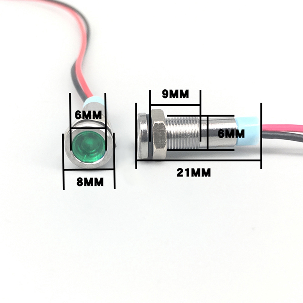 1 Đèn led Tín Hiệu mini 6mm 6v 12v 24v 220v