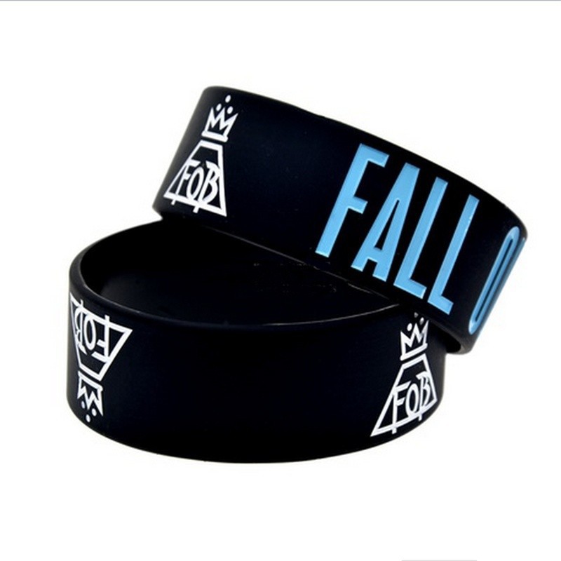 Vòng Đeo Tay Cao Su Silicone Phát Nhạc Fall Out Boy rock