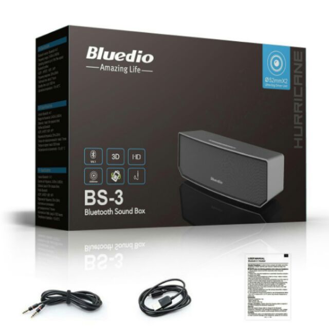 Loa bluetooth Bluedio BS-3 thumbnail