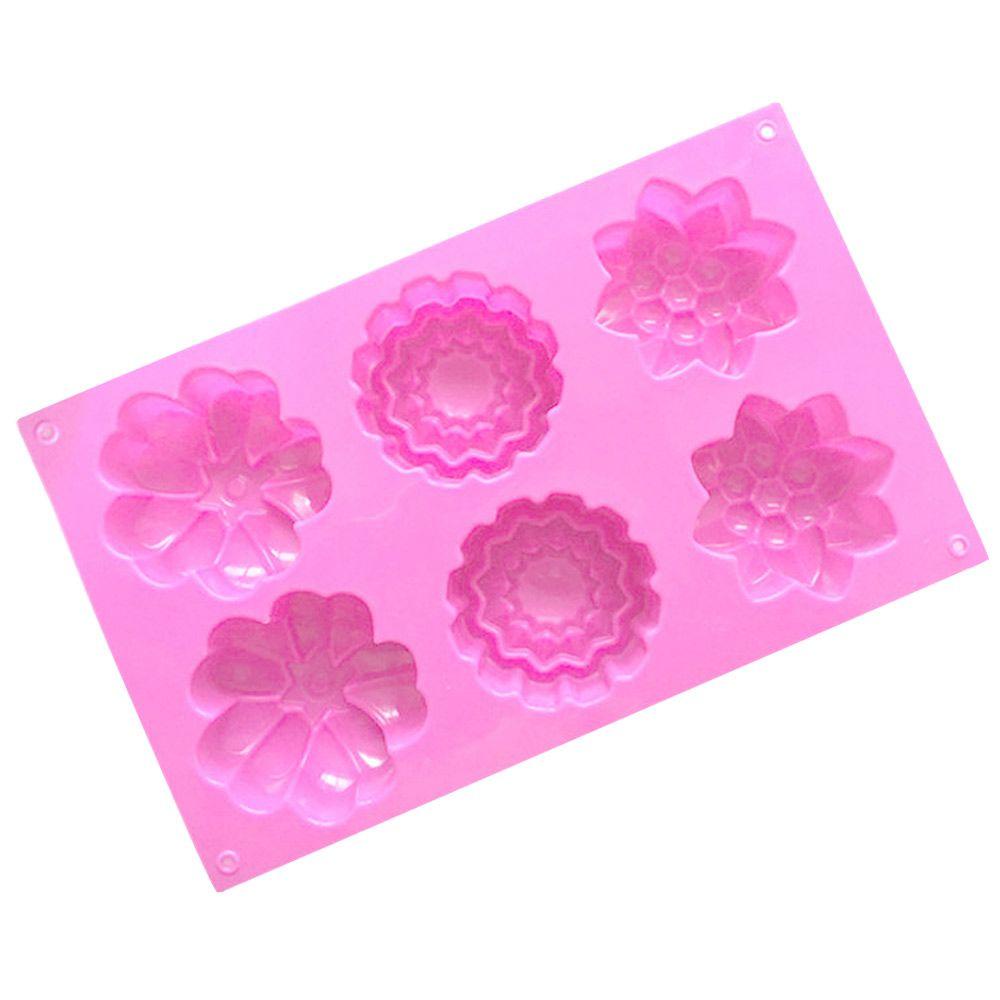 SUENIN Khuôn Silicone Làm Xà Phòng 6 Ngăn Hình Bàn Chân Em Bé Đa Năng DIY