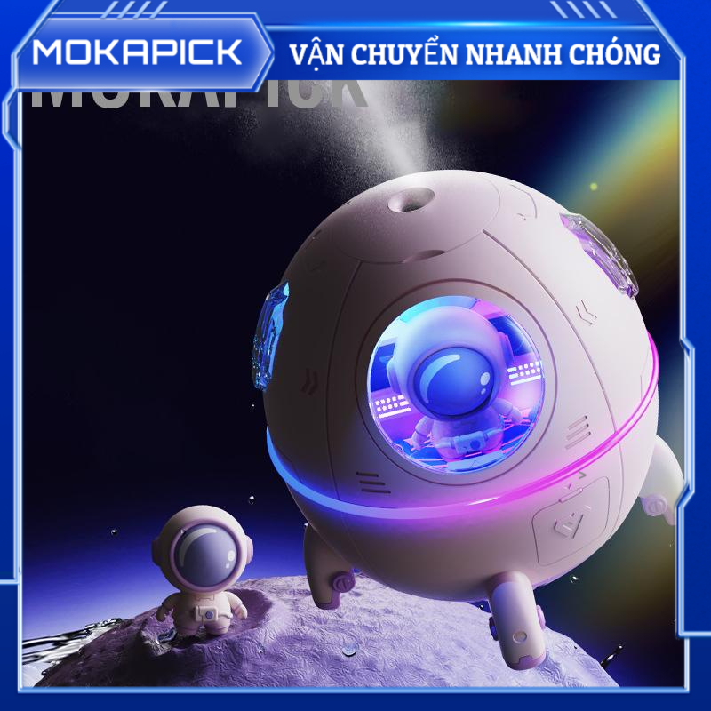 Máy tạo độ ẩm với ánh sáng ban đêm đầy màu sắc Hương thơm Tinh dầu Khuếch tán không gian Capsule nhỏ phun sương lớn cho phòng ngủ văn Mokapick