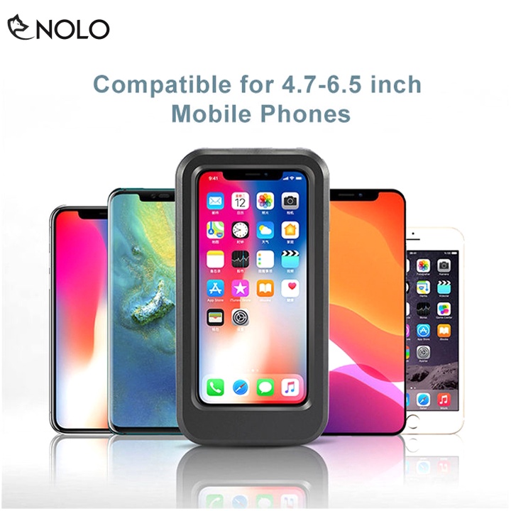Đế Kẹp Hít Điện Thoại Model BM14 Gắn Ghi Đông Tay Lái Xe Đạp Xe Moto Xe Máy Chất Liệu Nhựa ABS Chống Nước IP65