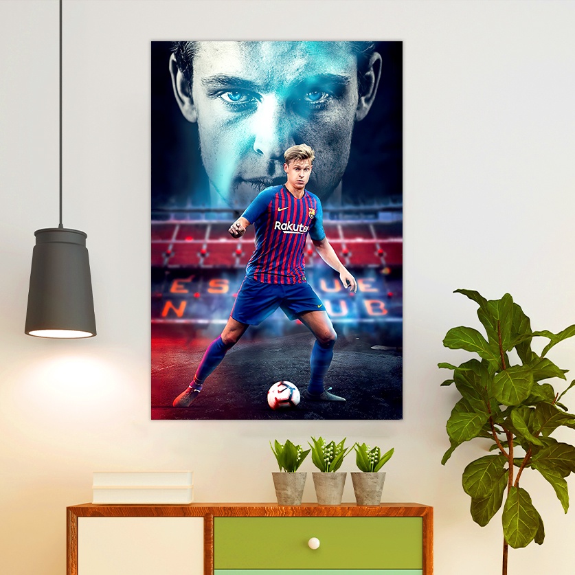 Hình Dán Cầu Thủ De Jong Kích Thước 40*60cm | Hình Dán Decor Phòng , Quán Cà Phê , Quán Game