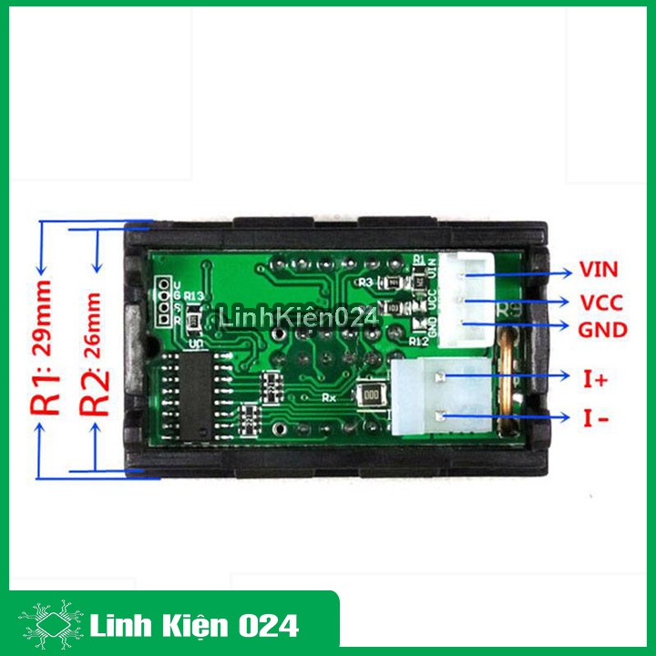 Module Đo Dòng Đo Áp 0-100V/10A