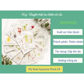 Set 10 mặt nạ giấy innisfree hàn quốc mask
