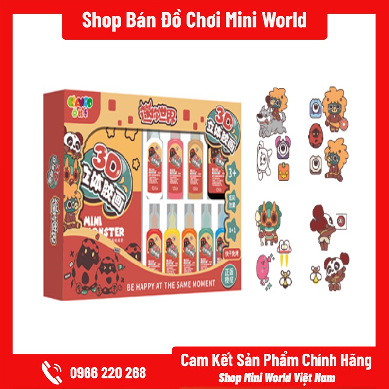 Đồ Chơi Mini World Diy Bút Sơn Keo Vẽ Tranh Nổi 3D