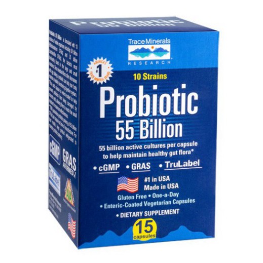 HẠ GIÁ Men Vi Sinh Lợi Khuẩn Trace Minerals Probiotic 55 Billion 0304510 HẠ GIÁ