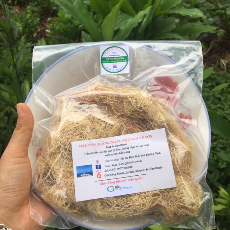 100GR RONG BIỂN RAU CÂU CHỈ VÀNG LOẠI GIÀ SẠCH NẤU XU XOA