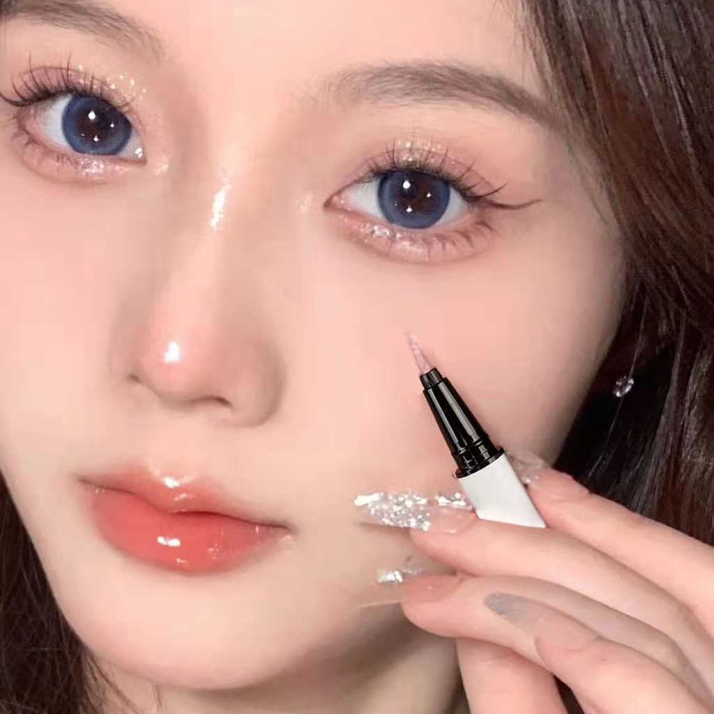 1 Bút Kẻ Mắt/Phấn Mắt Dạng Lỏng Chống Thấm Nước Lâu Trôi Màu Hồng Hồng Thời Trang