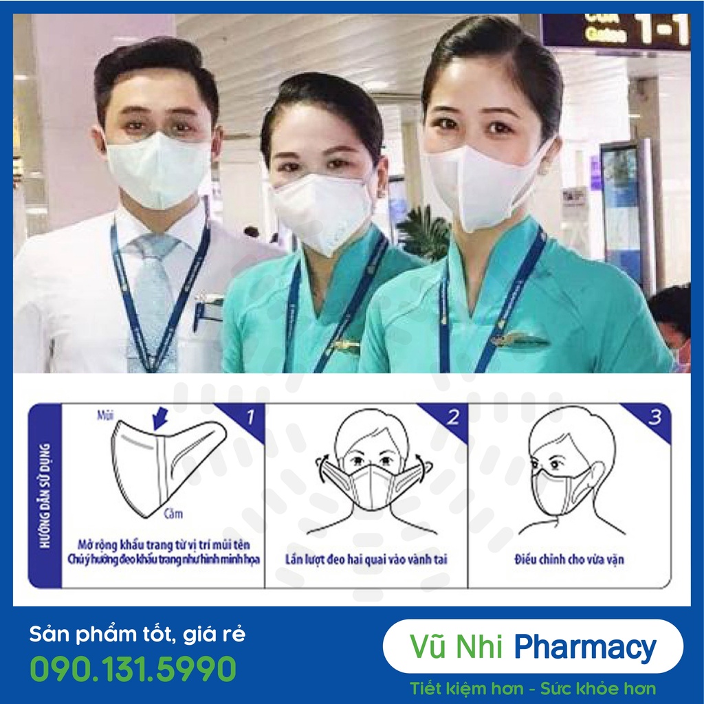 [Hộp 50] Khẩu Trang 3D Công Nghệ Dập Nhật Bản (Unicharm)