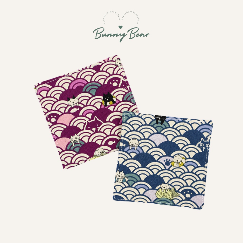 Lót ly vải in hình xinh xắn | Bunny Bear