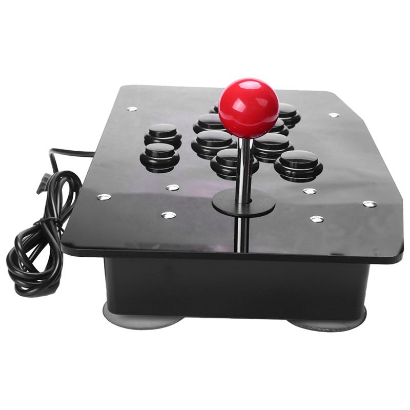 Arcade Joystick Fighting Stick Acrylic Wired Usb Gaming Controller Gamepad Video Game for PC Desktop