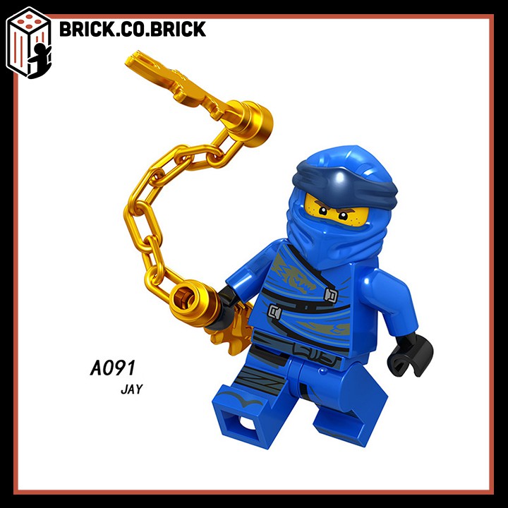 Lego Ninja Phantom Đồ Chơi Lắp Ráp Minifigure Và Non Lego Nhân Vật Hồ Ly Samurai Akita Zane Nya Kai Jay A090-A097