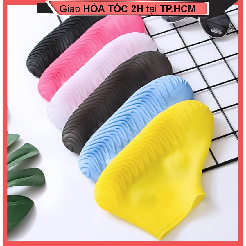 Bọc giày đi mưa silicon cao cấp, chống trơn trượt, tái sử dụng nhiều lần (giao màu ngẫu nhiên) [BỌC GIÀY]