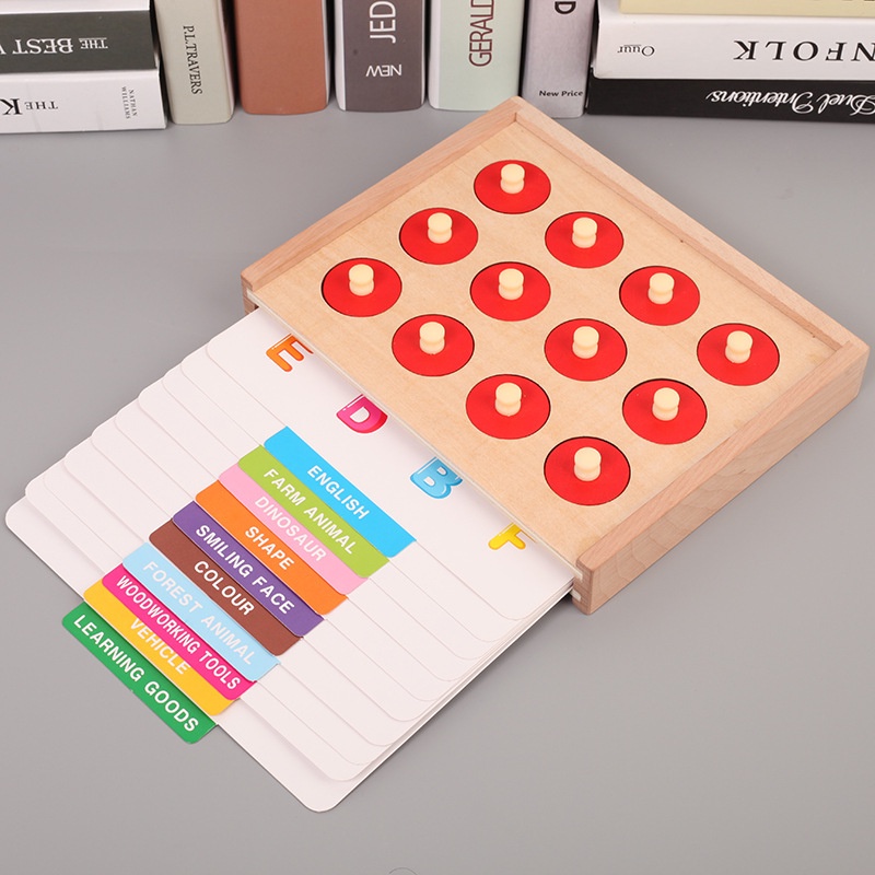 Đồ Chơi Trí Tuệ Gỗ Lật Hình Tìm Cặp Giống Nhau Rèn Luyện Trí Nhớ Và Khả Năng Quan Sát Cho Bé