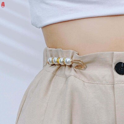 Ghim cài áo Thắt Lưng denim Đính Ngọc Trai Thời Trang 7.5cm Dành Cho Nữ