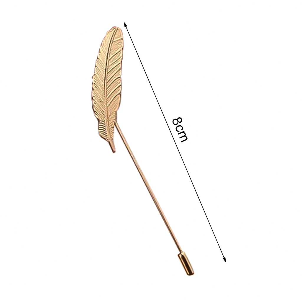 Trâm Cài Áo Hình Lông Vũ Phong Cách Vintage Thanh Lịch Cho Nam