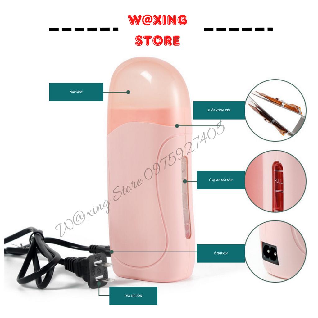 Bộ máy wax lông mini + 1 thanh sáp + 20 tờ giấy wax lông siêu sạch