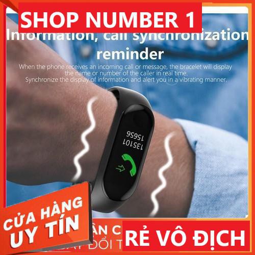 💥 HÀNG CHÍNH HÃNG 💥 Đồng hồ đeo tay chăm sóc sức khỏe Miband 3 - Vòng đeo tay thời trang M3 💥 SIÊU HOT - FREE SHIP 💥