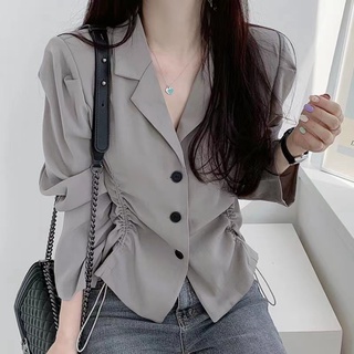 Áo sơ mi nữ dài tay phong cách hàn quốc