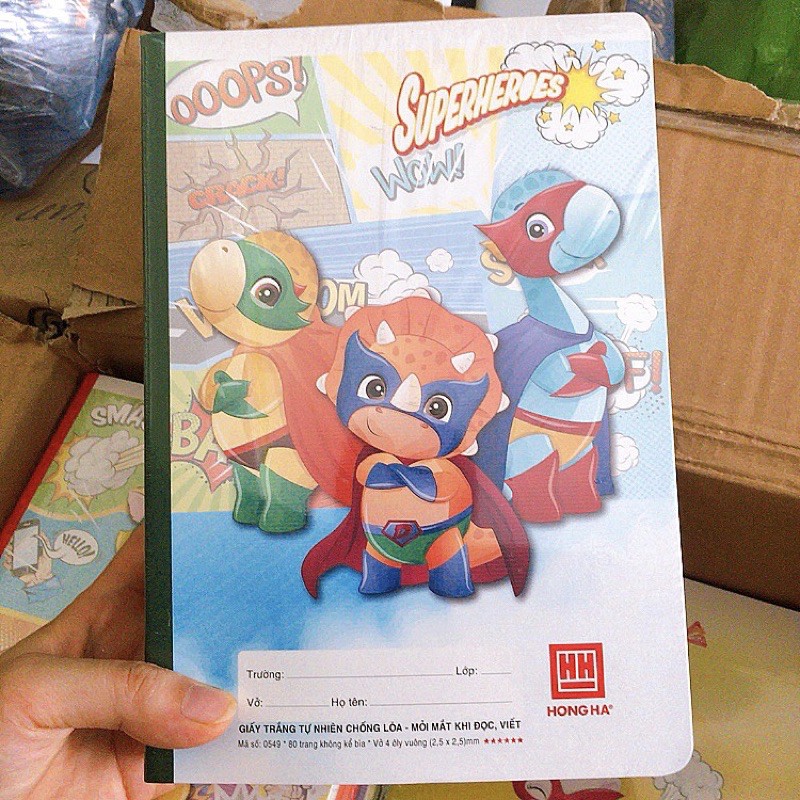Vở ô ly 80 trang 6 sao Hồng Hà chống loá mắt