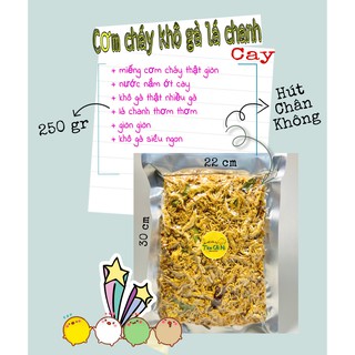 Đồ ăn vặt | Cơm cháy khô gà lá chanh 250GR - Giá giảm 30%