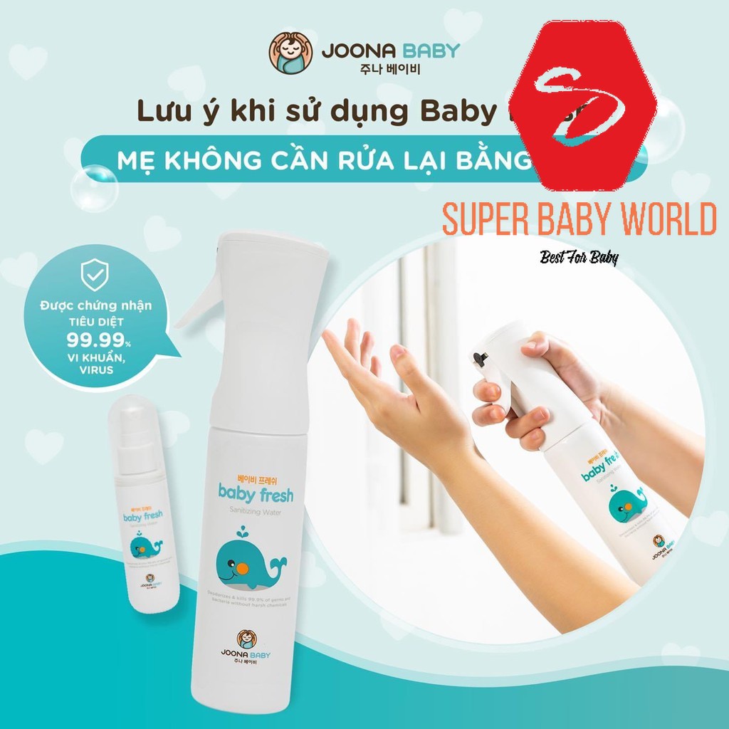 Xịt diệt khuẩn khử mùi Joona Baby Hàn Quốc