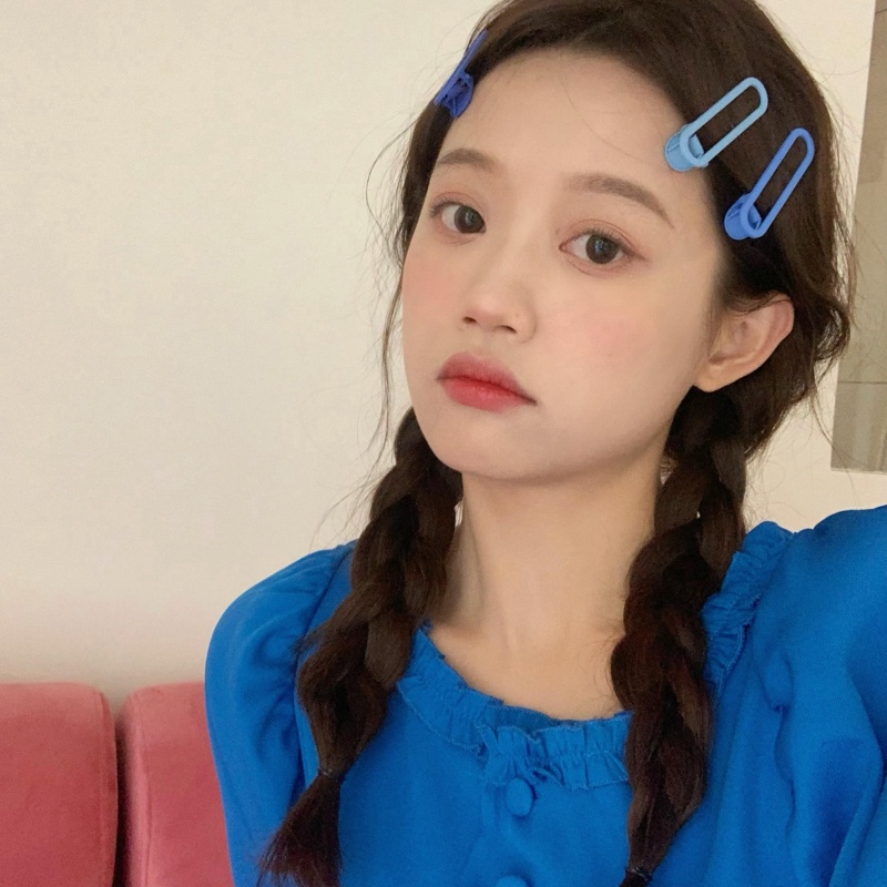Set 3 Kẹp Tóc Màu Kẹo Gradient Dễ Thương Dành Cho Nữ