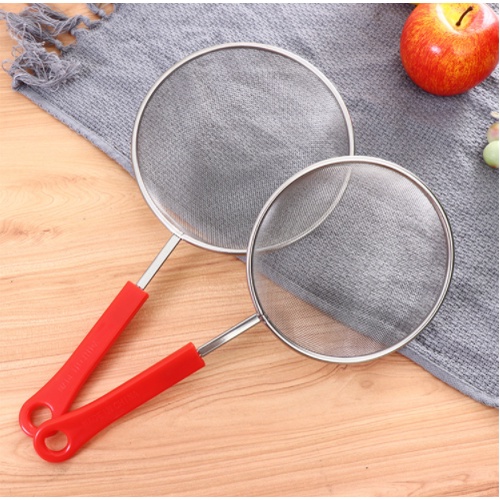 Vợt inox tay cầm màu đỏ