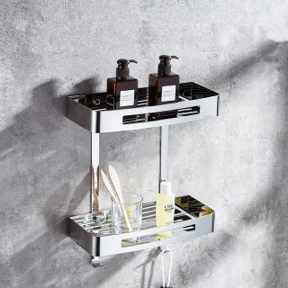 Kệ vuông 2 tầng inox 304