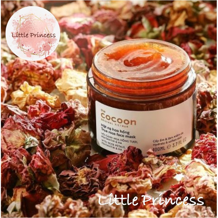Mặt Nạ Rửa Chiết Xuất Cánh Hoa Hồng Tươi The Cocoon True Rose Face Mask 100ml