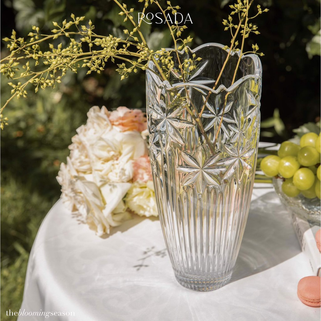 Lọ hoa thủy tinh 20CM 30CM 35CM trắng