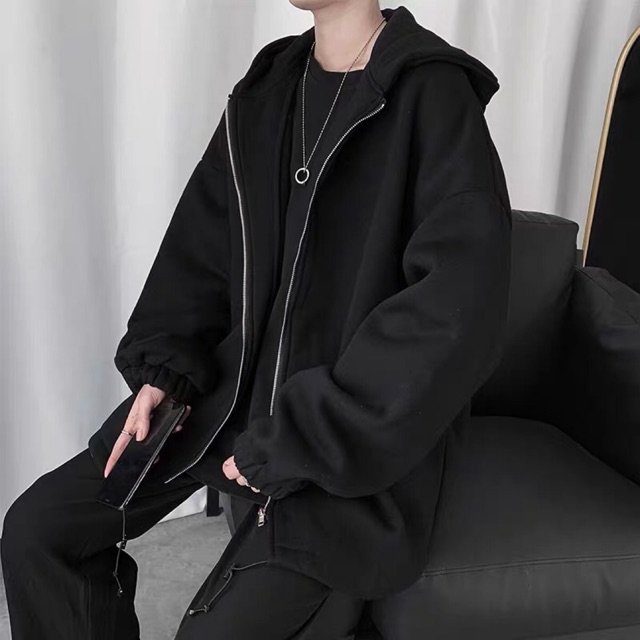 Áo khoác nỉ WIND unisex form rộng Nỉ Trơn nam nữ oversize phong cách ulzzang