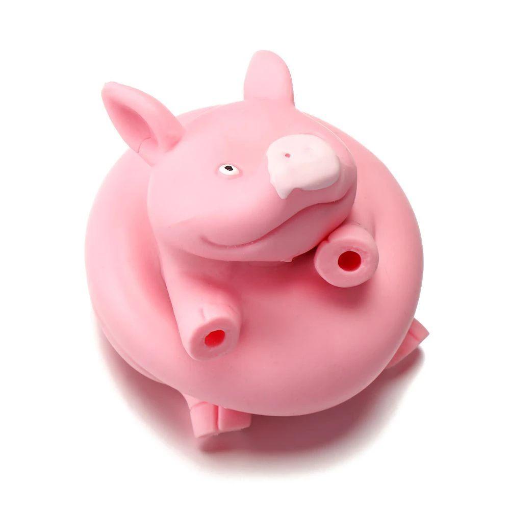 Đồ Chơi Nắn Bóp Đàn Hồi Giảm Stress Hình Heo Hồng Dễ Thương