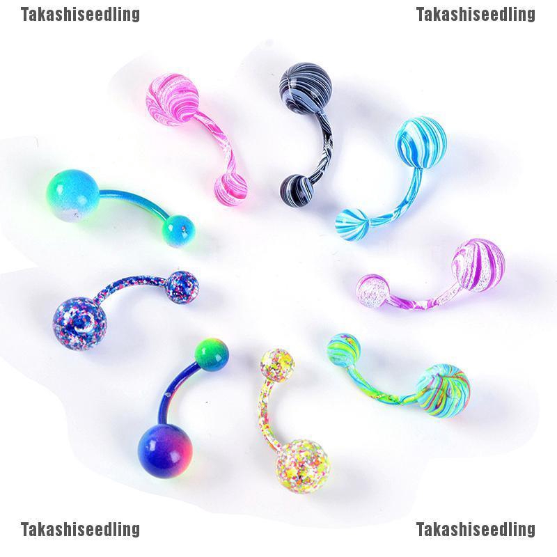 Bộ 16 Khuyên Rốn Nhiều Màu Sắc Thời Trang