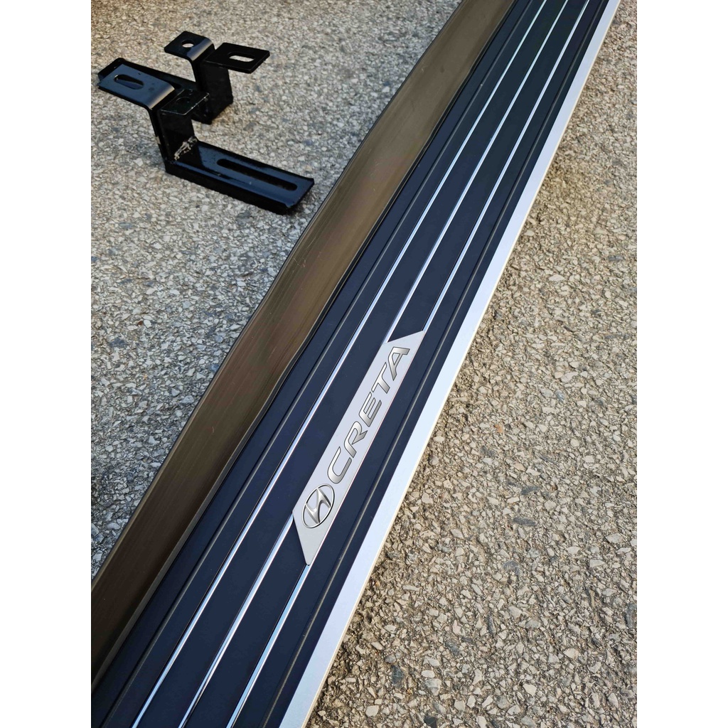 Bậc lên xuống, bệ bước chân Hyundai Creta 2022. Mẫu nhôm đúc cao cấp MH