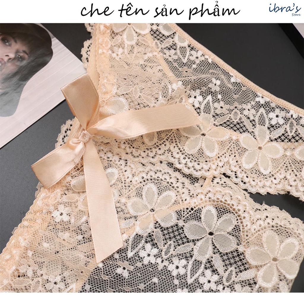 Quần Lót Sexy Ren Nữ iBRA's Xẻ Đáy Hở Mông, Đồ Lót Gợi Cảm Lưới Mỏng Xuyên Thấu i71 REN
