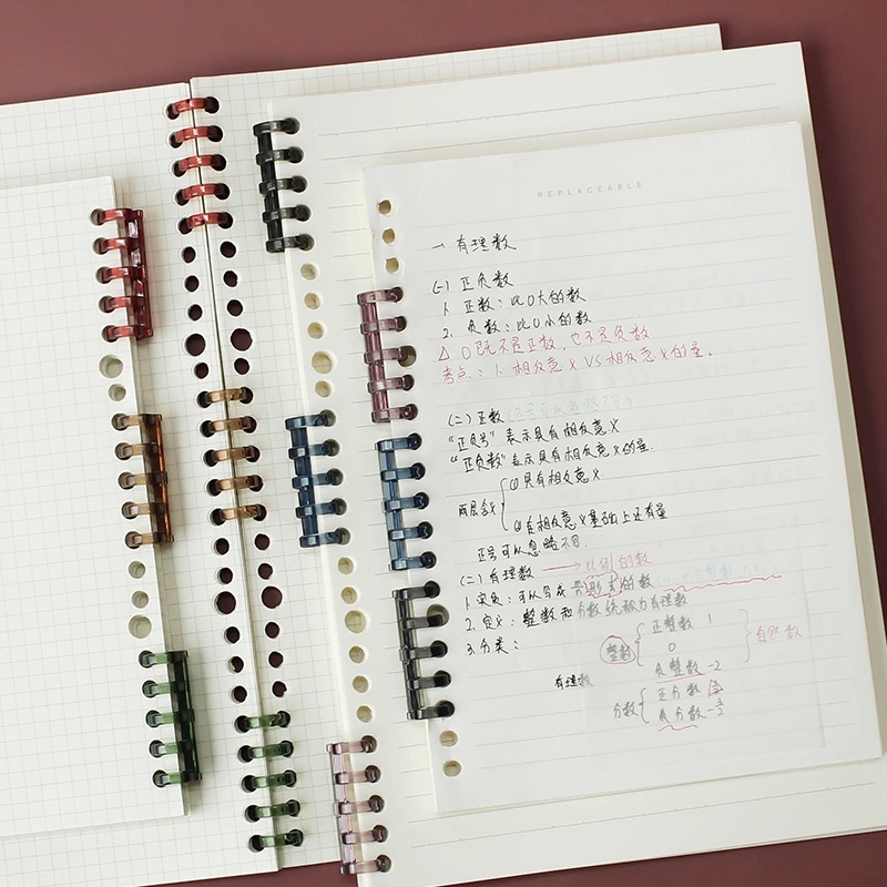 Gáy Nhựa Binder Thanh 5 Còng Trong Suốt Làm Bìa Sổ Còng Handmade Kẹp Tài Liệu 6 Màu Shop J ArtPens