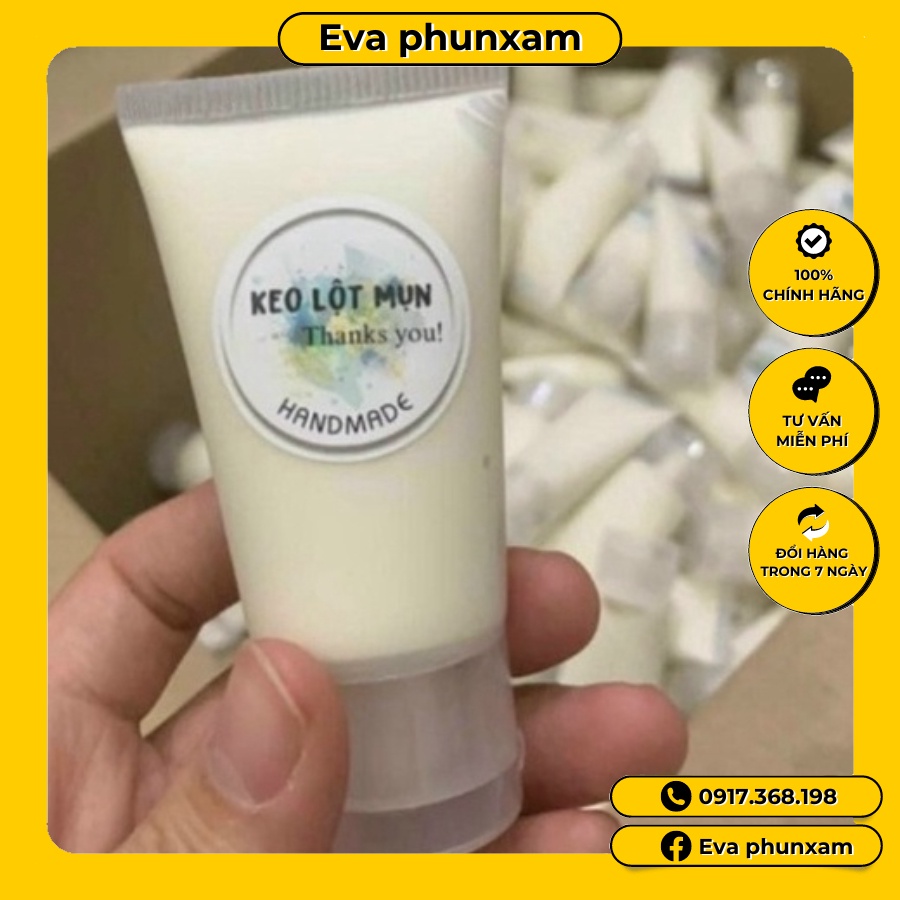 Gel lột mụn đầu đen, mụn cám handmade siêu dính