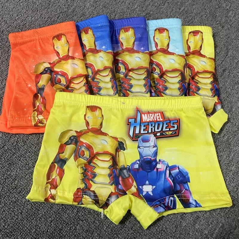 DISNEY Bộ 3 Quần Lót Boxer Cotton In Họa Tiết Hoạt Hình Người Nhện Cho Bé Trai