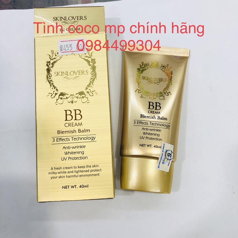 Bb cream Skinloves, kem lót nền, trang điểm 3 tác dụng 40ml