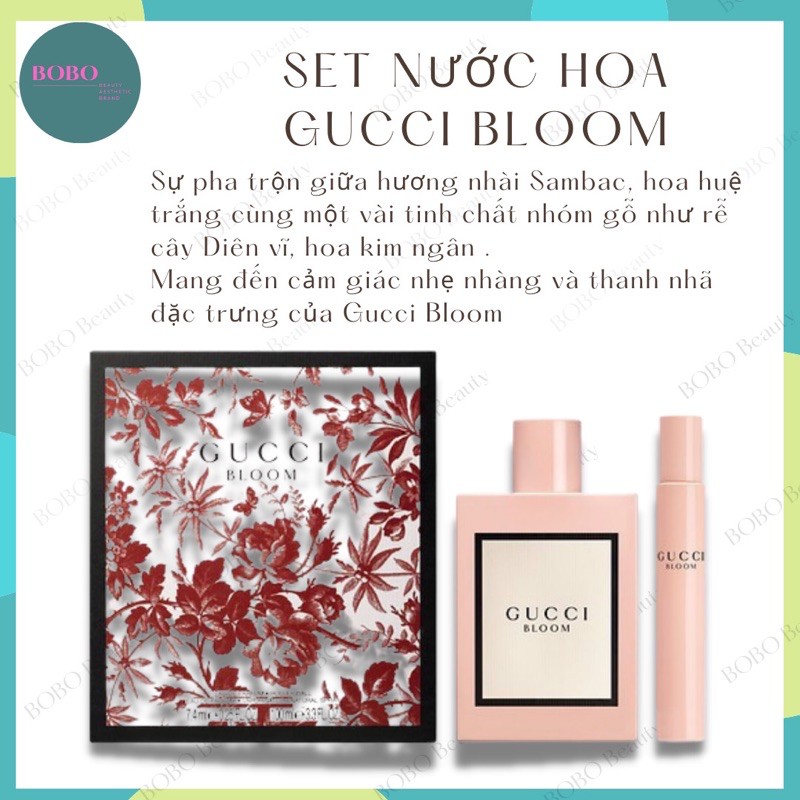 Set Nước hoa GUCCI BLOOM 100ml + 7.4ml