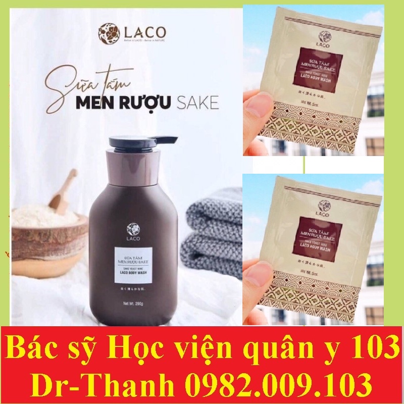 🌸 Sữa tắm Trắng Da men rượu Sake Laco🌸 Chính hãng 🌸 Dưỡng trắng da, mờ vết thâm, mềm mịn da. Bảo vệ da khỏi tia UV 🌸