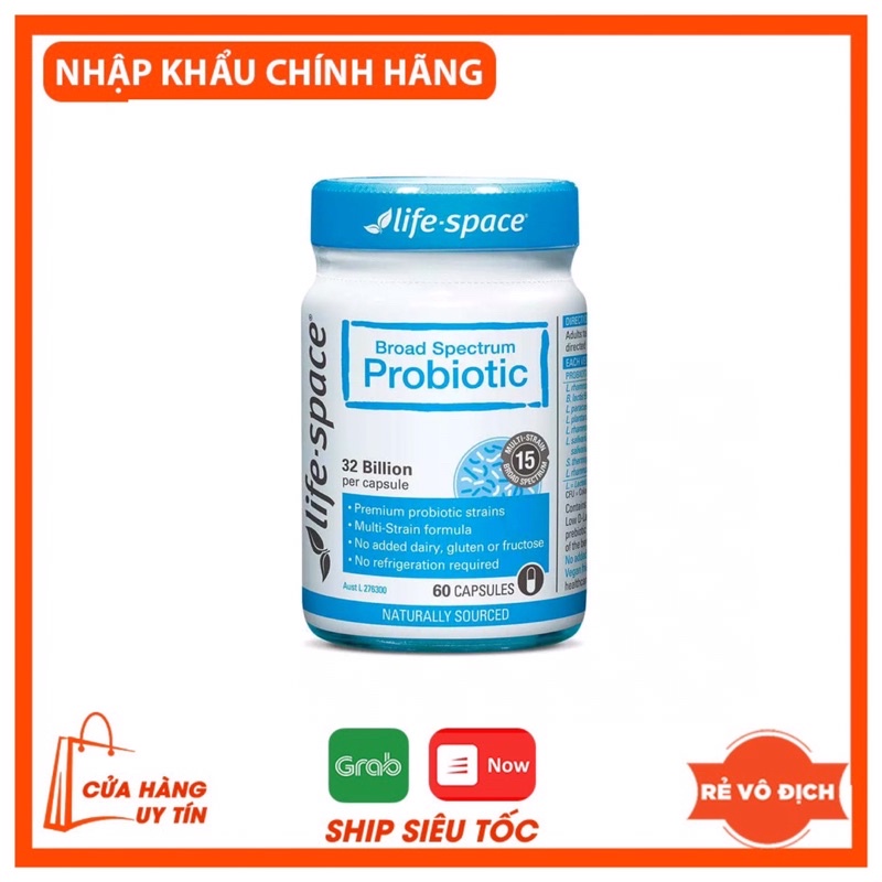Men Vi Sinh Úc Cho Người Lớn Life Space Probiotic, 40 viên