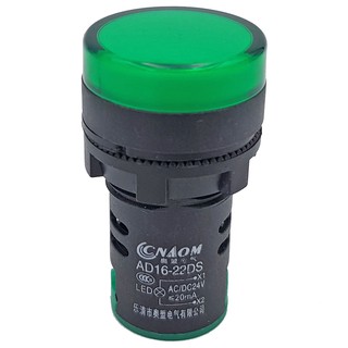 Đèn báo pha, phi  22mm -  220 Volt màu Đỏ - Vàng - Xanh