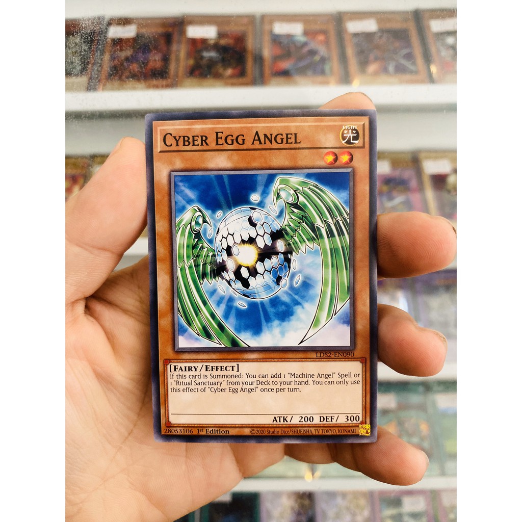 Thẻ Bài YugiOh! Mã LDS2-EN090 - Cyber Egg Angel - Common - 1st Edition