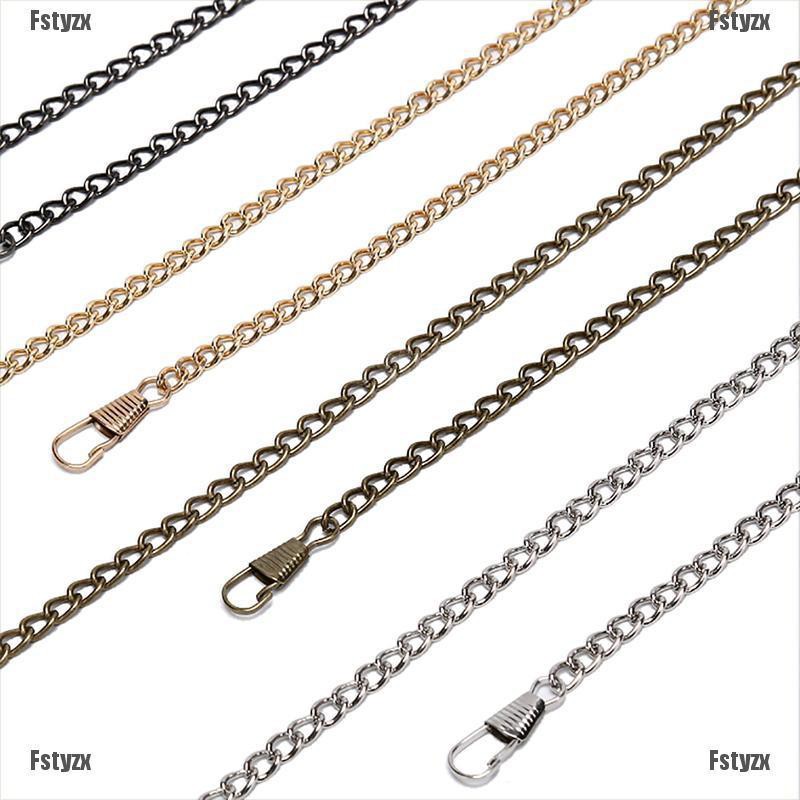 Fstyzx DIY Long 120cm Metal Replacement Handle Chain Crossbody Shoulder Bags Straps