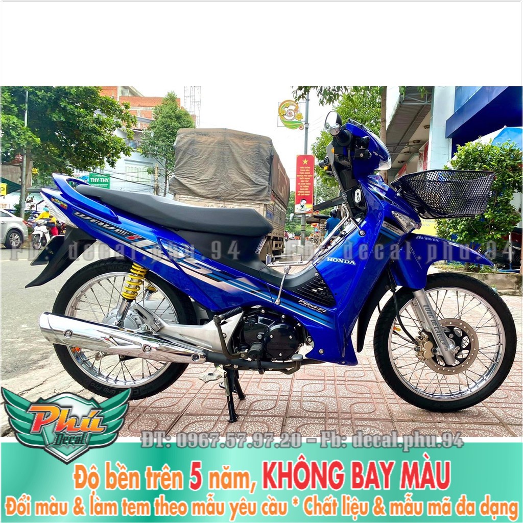 Tem rời Wave 125i Xanh đen (X)