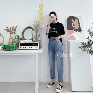 QUẦN BAGGY JEAN 2 KHUY BẤM